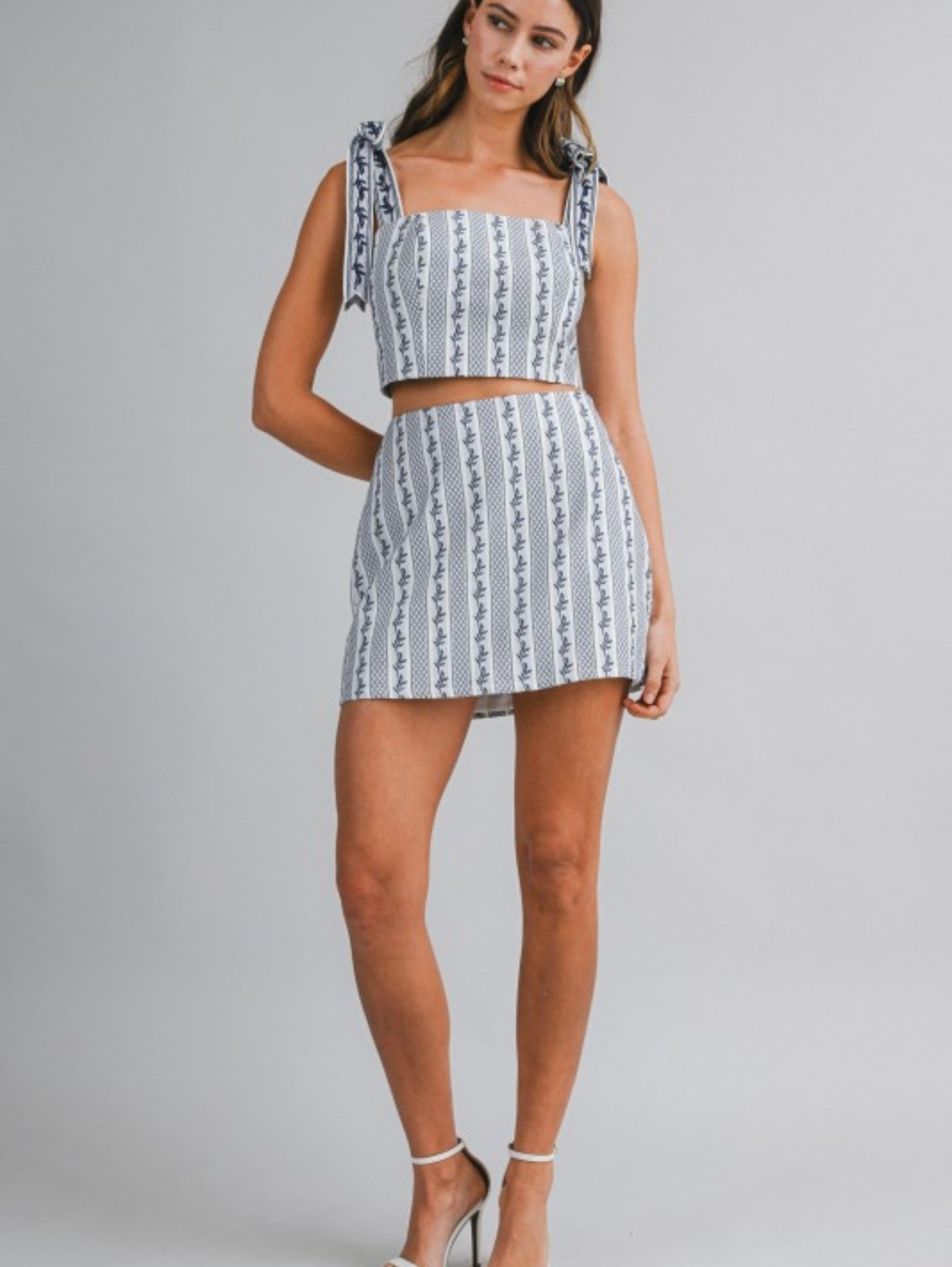 Navy Jacquard Set  image 1