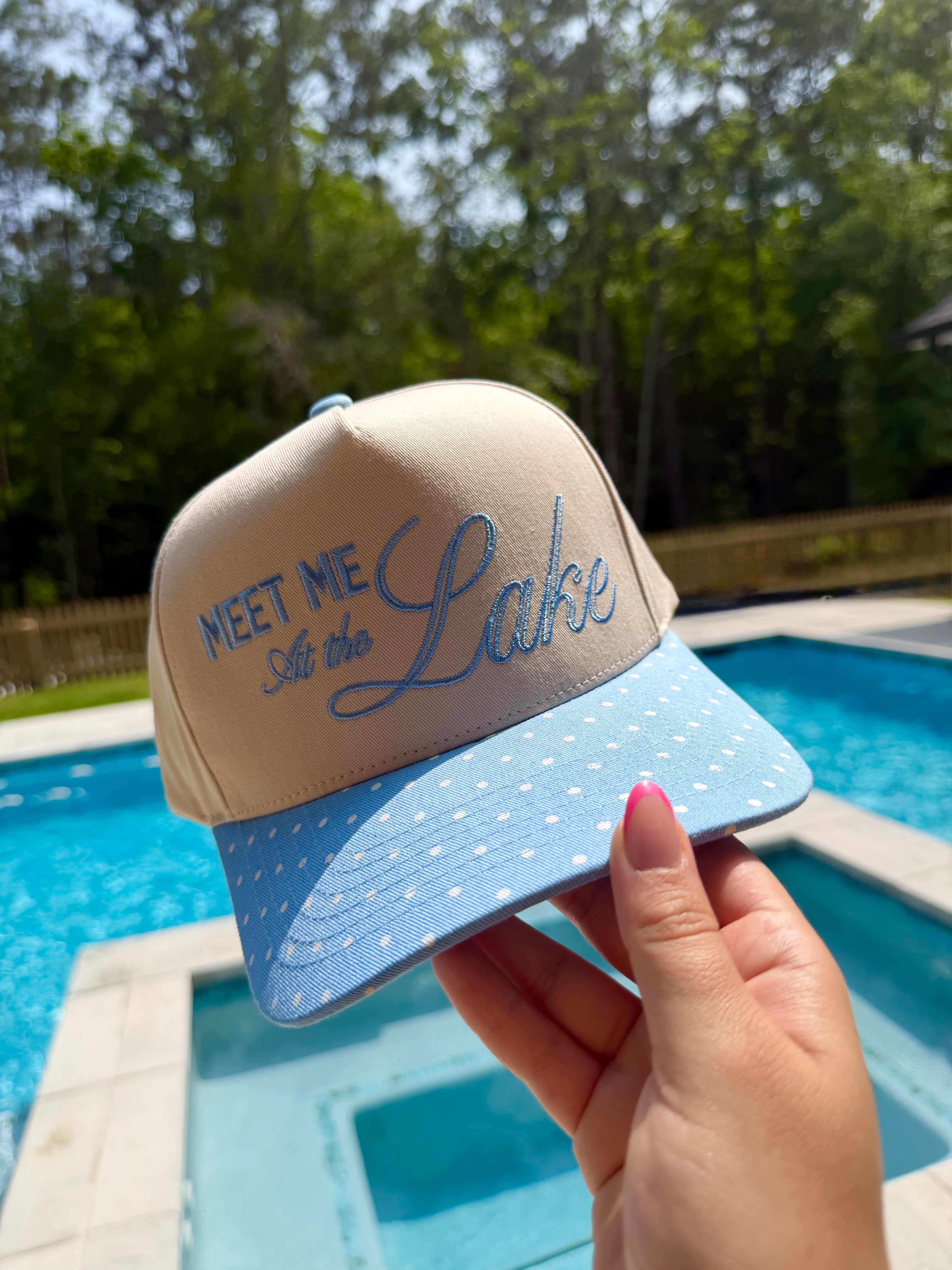 Meet Me At The Lake Trucker Hat image 0