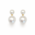 Classic Double Freshwater Pearl Earrings