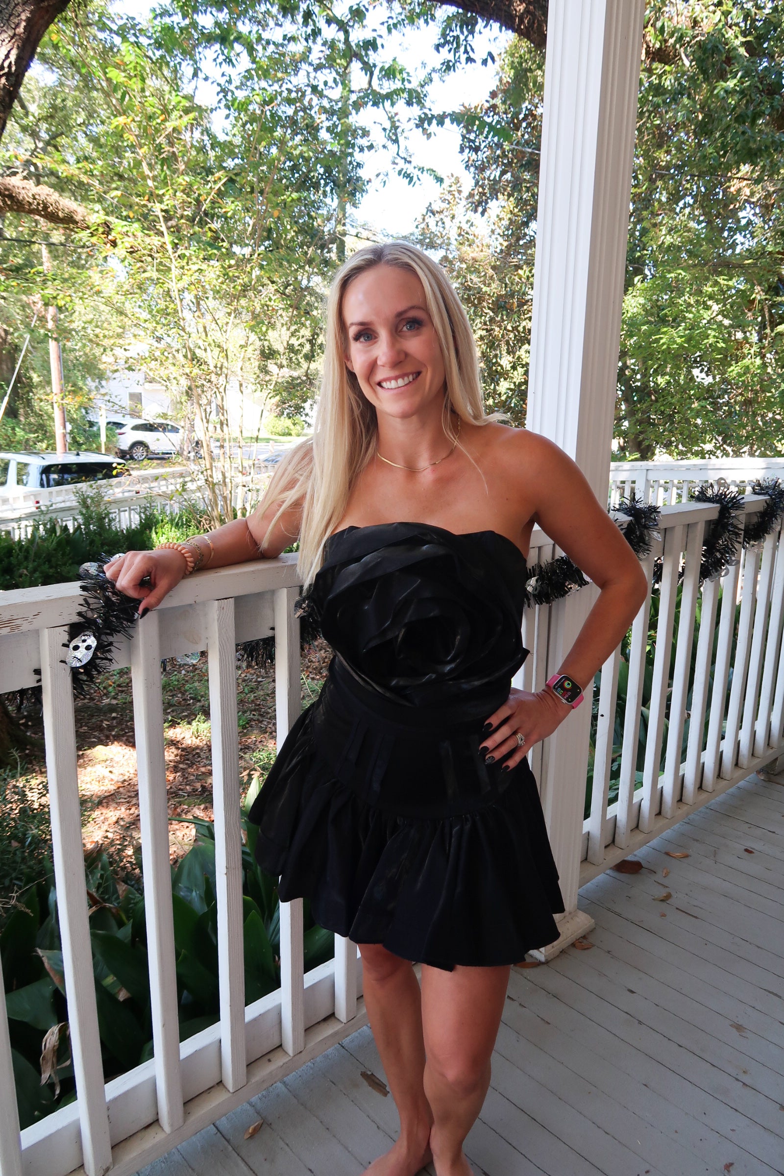 Black Silky Rose Top image 0