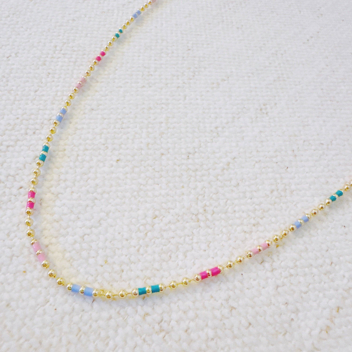 Color Pop Ball Chain Necklace