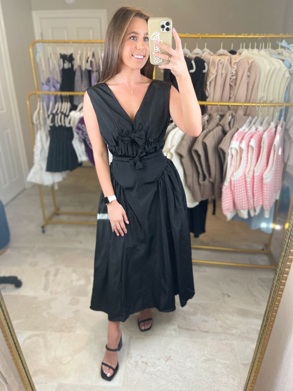 Fit and Flare Midi Dress image 1