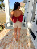 Bow Back Tube Romper image 0
