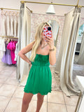 Green Open Back Mini Dress  image 0