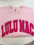 Pink Polka Dot Lulu Mac Sweatshirt  image 0