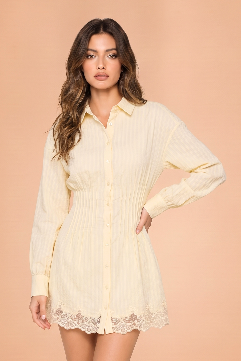 Alexis Lace Hem Dress