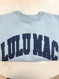 Blue Polka Dot Lulu Mac Sweatshirt  image 0
