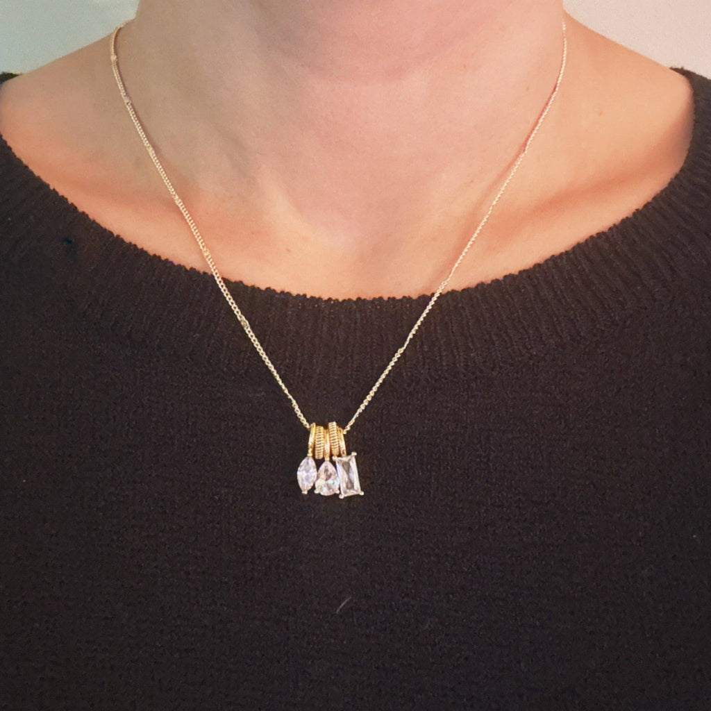Sparkle Stack Pendant Necklace