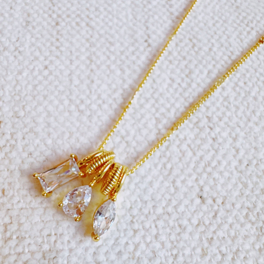 Sparkle Stack Pendant Necklace