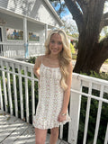 Floral Tie Strap Mini Dress  image 0