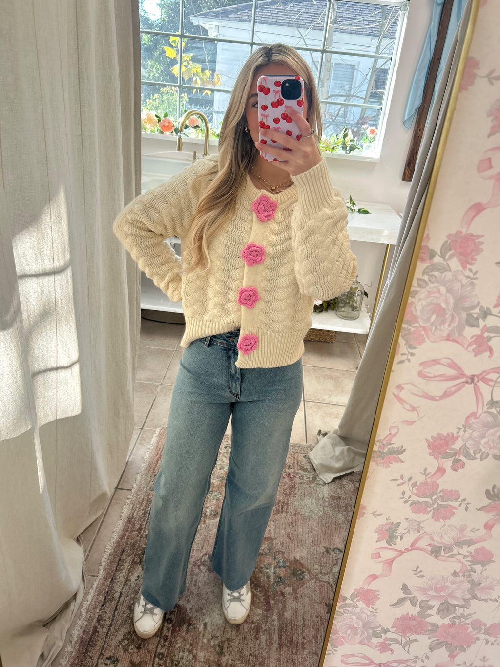 Denim Wide Leg Pants  image 1