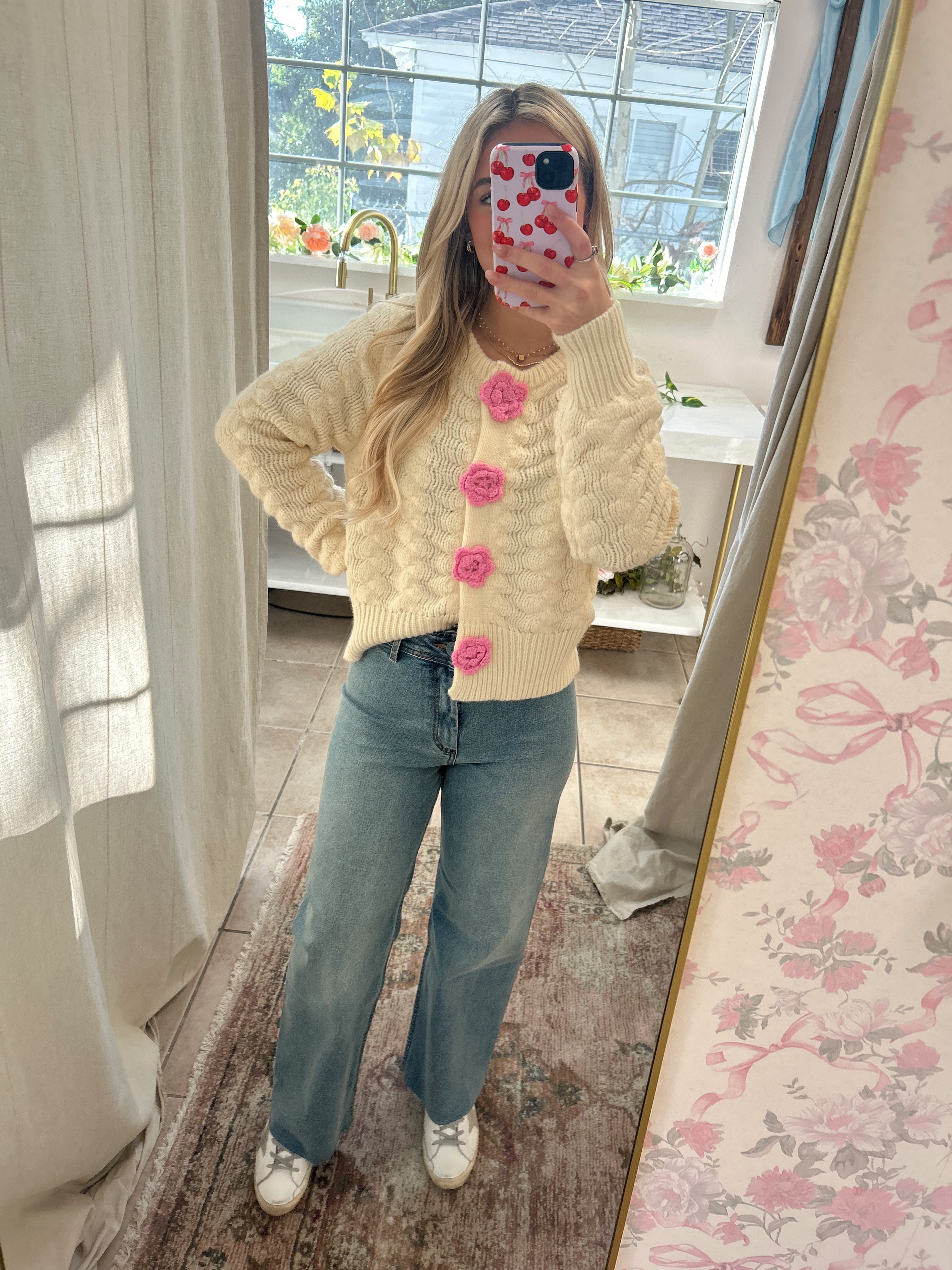 Denim Wide Leg Pants  image 1