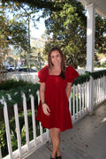 Velvet Babydoll Dress image 0