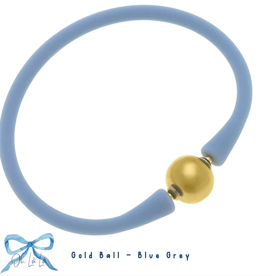 Bali 24K Gold Plated Ball Bead Silicone Bracelet image 11