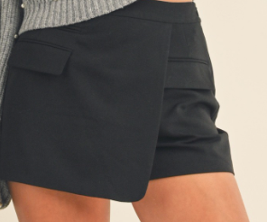 Wrap Front Black Skort image 0