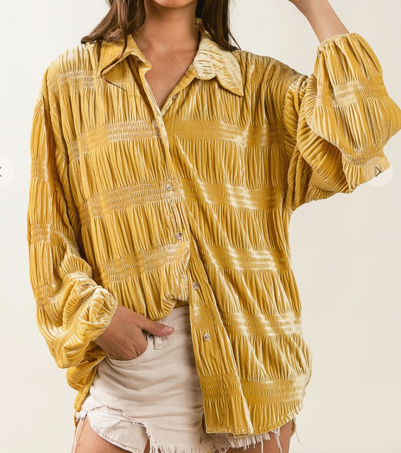 Golden Velvet Top image 3