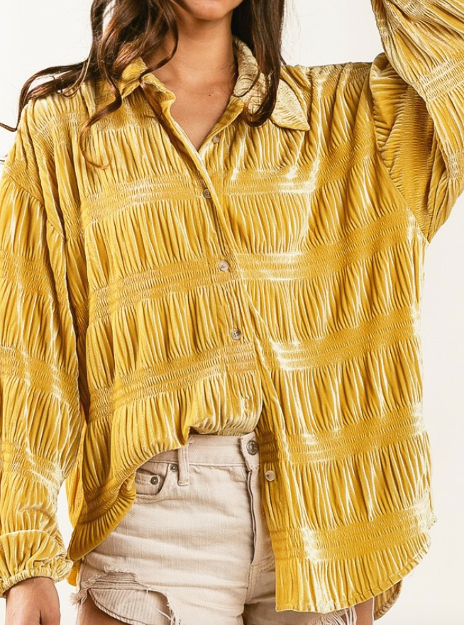 Golden Velvet Top image 2
