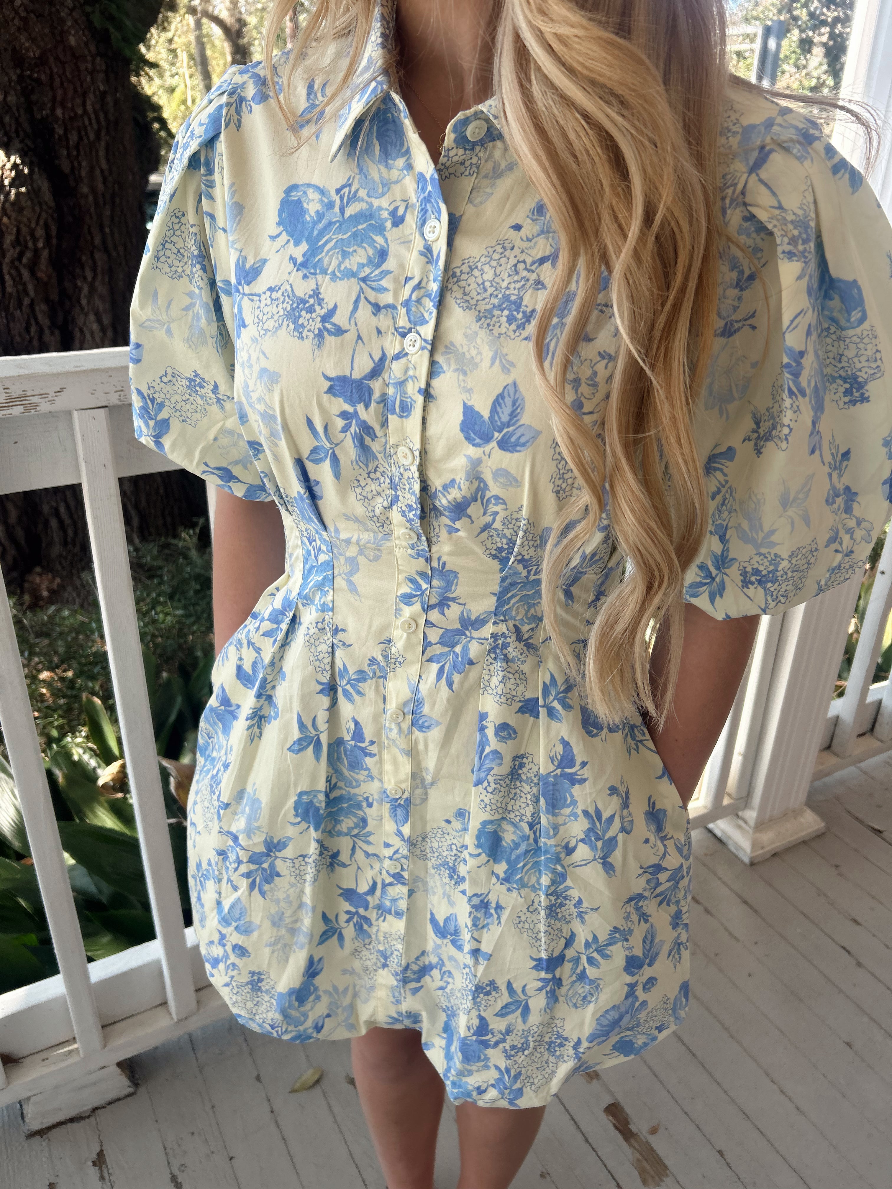 Emily Floral Puff Dress  image 1