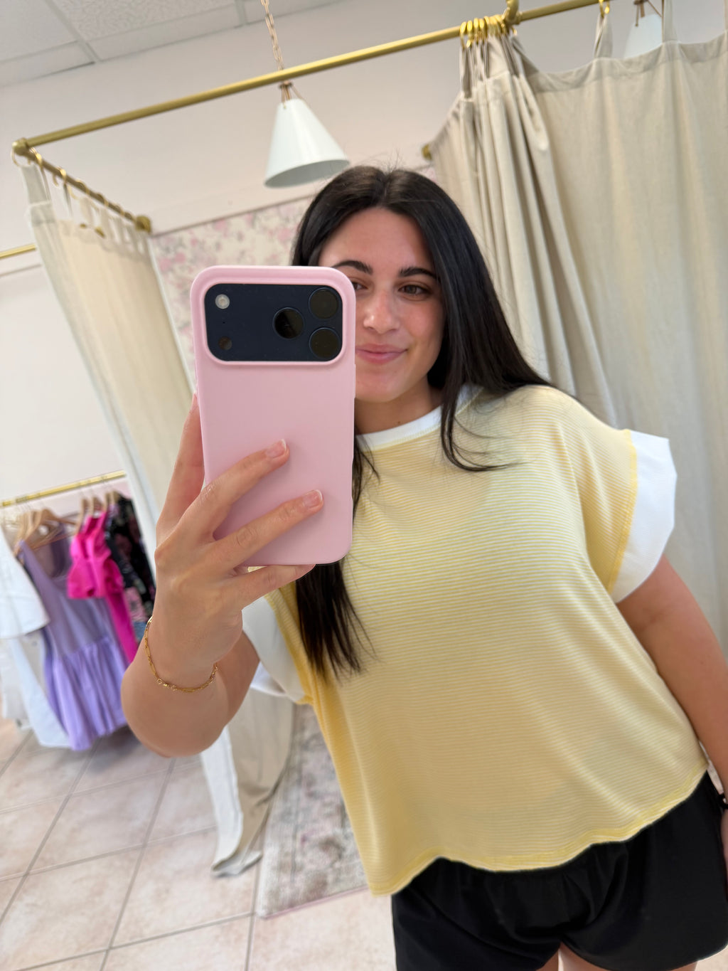Open Back Stripe Top