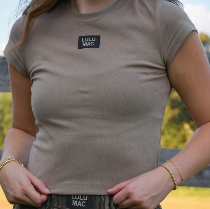 Dark Taupe Baby Tee