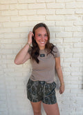 Dark Taupe Baby Tee