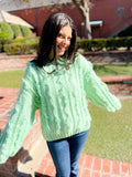 Lace Ruffle Sweater image 0