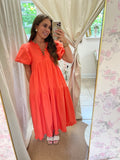 Scallop Trim Midi Dress image 0