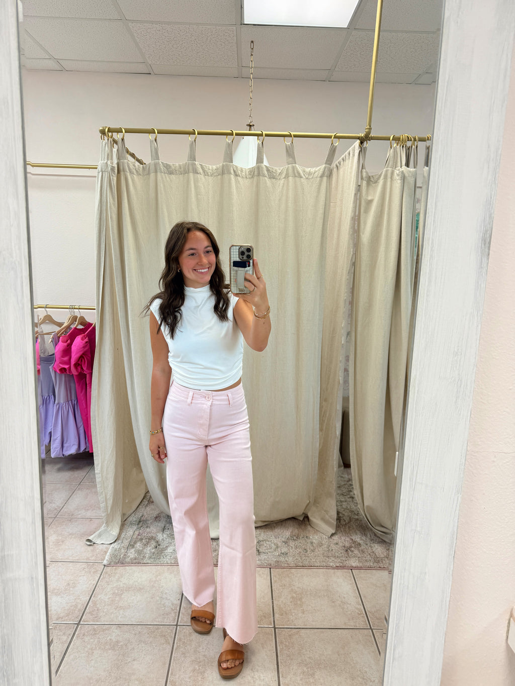 Pink Wide Leg Pants  image 1