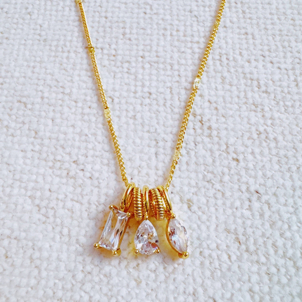Sparkle Stack Pendant Necklace