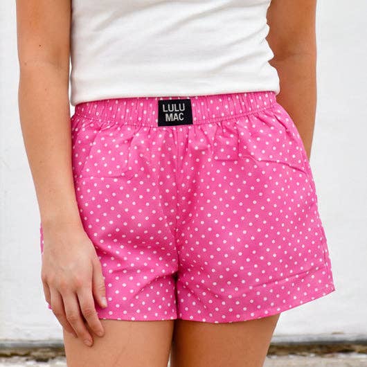 Bubblegum Polka Dot Boxer Shorts