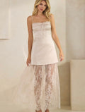Champagne Satin Slip Dress  image 0