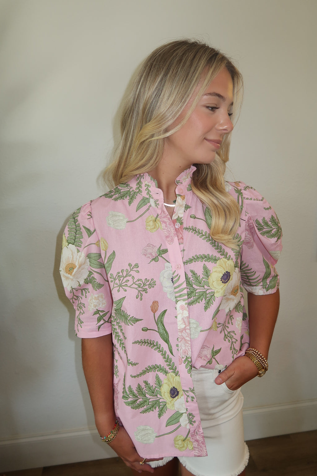 Pink Floral Top image 1