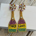 Mardi Gras Bottle Earrings  image 0