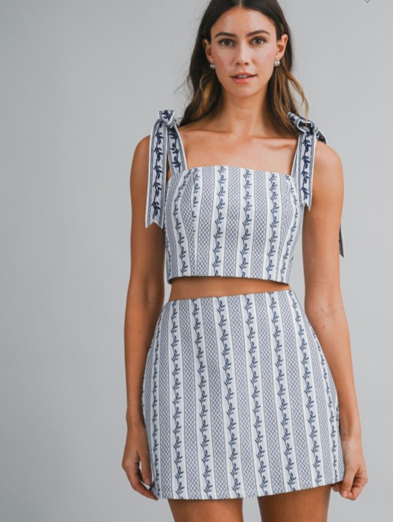 Navy Jacquard Set  image 0