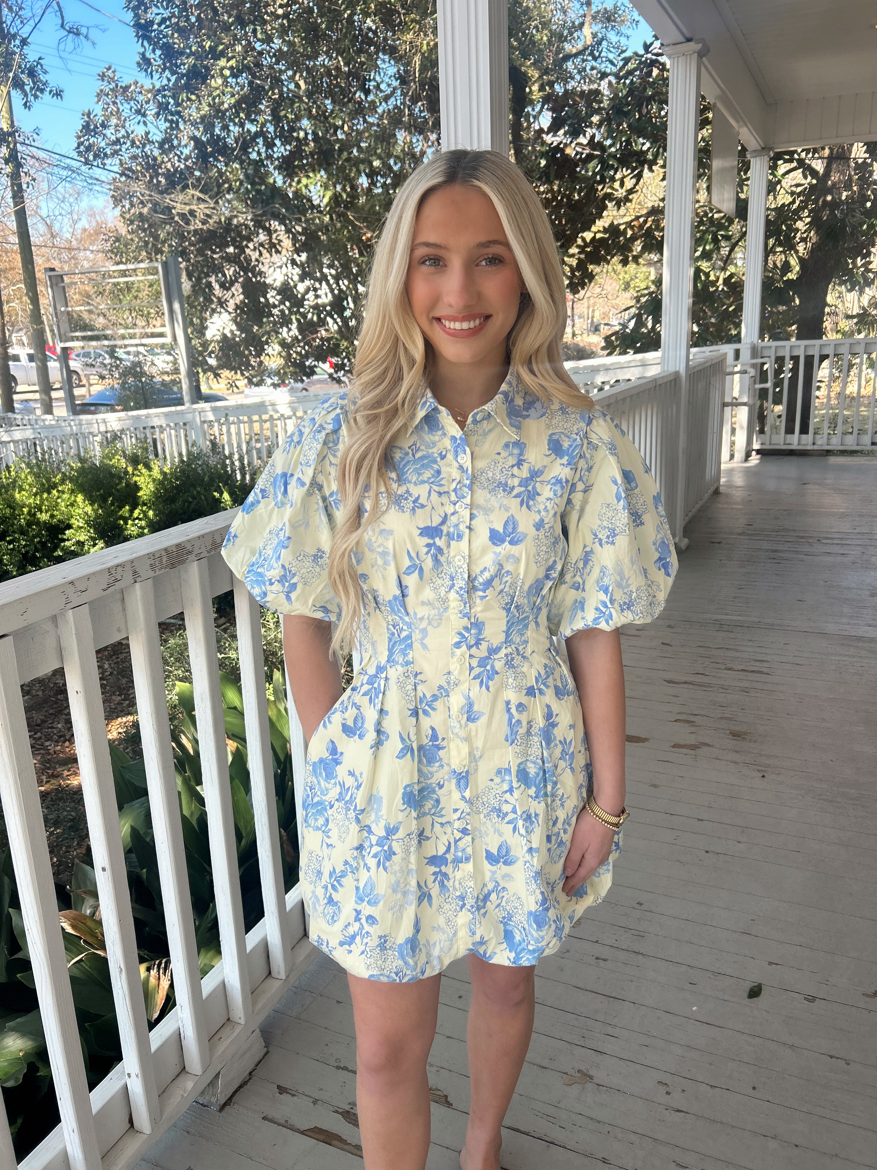 Emily Floral Puff Dress  image 0